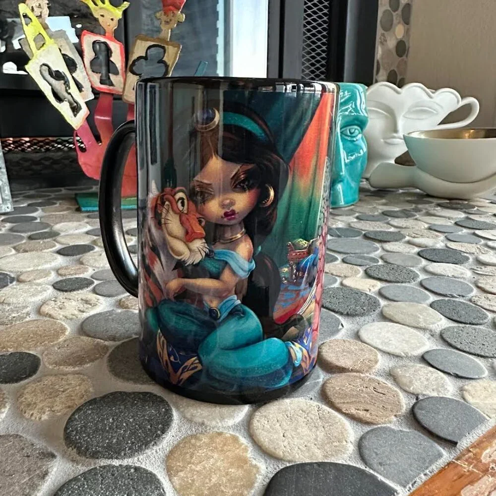 Disney Wonderground Gallery Jasmine Becket Griffith Coffee Mug Jasmine Rajah